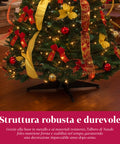 Weihnachtsbaum 150 cm mit warmweißen Lichtern – Zusammenklappbar mit Pop-up-System