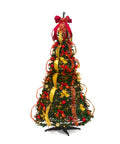 Weihnachtsbaum 150 cm mit warmweißen Lichtern – Zusammenklappbar mit Pop-up-System
