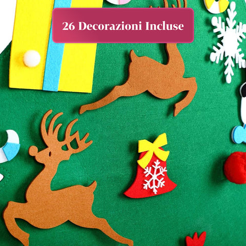 Weihnachtsbaum aus Filz für Kinder – 26 Spiele inklusive, einfach und macht Spaß