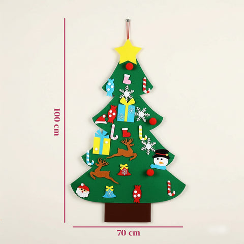 Weihnachtsbaum aus Filz für Kinder – 26 Spiele inklusive, einfach und macht Spaß