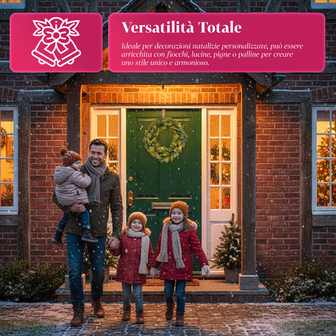 Grüner Weihnachtskranz Ø40 cm – Dichte Struktur mit natürlicher Optik