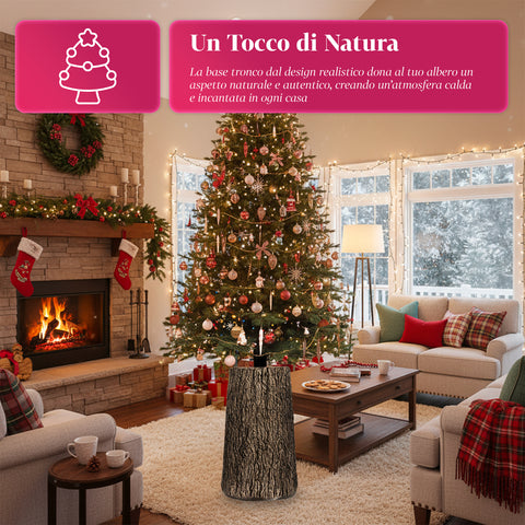 Realistische Basis für XXL-Weihnachtsbäume von 120 bis 210 cm – Stamm-Optik