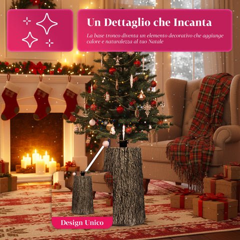 Realistische Basis für XXL-Weihnachtsbäume von 120 bis 210 cm – Stamm-Optik