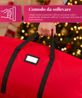 Aufbewahrungstasche für Weihnachtsbaum mit Rollen aus wasserdichtem Stoff