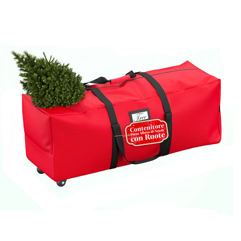 Aufbewahrungstasche für Weihnachtsbaum mit Rollen aus wasserdichtem Stoff
