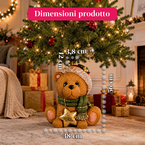 Dekorativer Christbaumständer, 10 Motive, aus Eisen und Magnesium, universelle Befestigung, für Bäume bis 210 cm, 2 Modelle mit LED-Leuchten