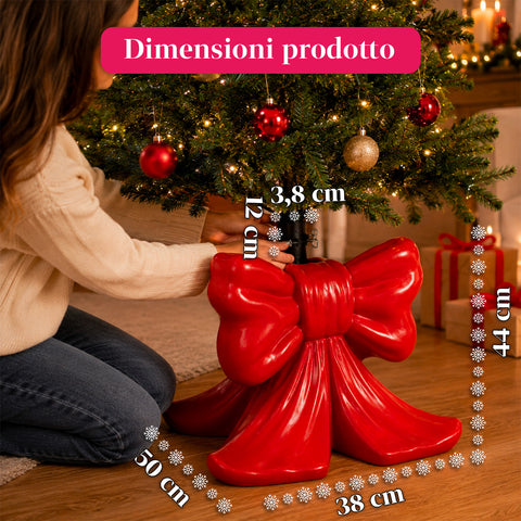 Dekorativer Christbaumständer, 10 Motive, aus Eisen und Magnesium, universelle Befestigung, für Bäume bis 210 cm, 2 Modelle mit LED-Leuchten