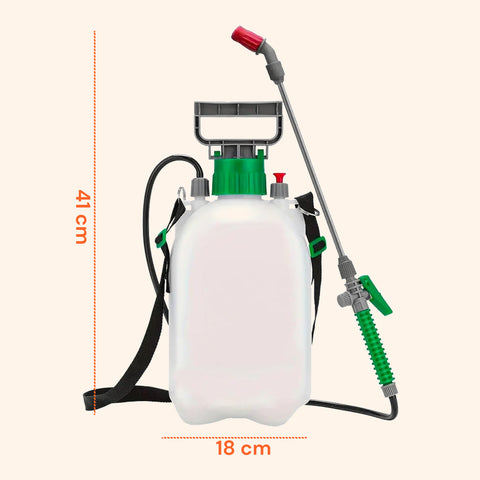 Drucksprüher mit Sprühlanze und PVC-Schlauch, 4000 ml