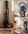 Standventilator mit Vernebler, 75 W - 3 Geschwindigkeitsstufen und Fernbedienung