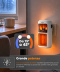 Elektrischer Wandheizer 400 W mit kompaktem Design und regulierbarer Temperatur