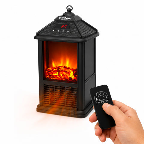 Elektrischer Tischkamin EIRA 1000 W mit Fernbedienung