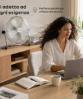 Standventilator ø 40 cm – Neigbar, Leistung 65 W und Metallflügel