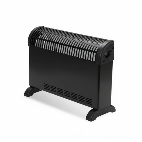Elektrischer Standkonvektor 2000 W 51 x 10,5 x 38,5 cm Schwarz
