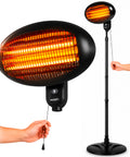 Ignis Außenheizstrahler 2000 W, höhenverstellbar und mit 3 Heizstufen