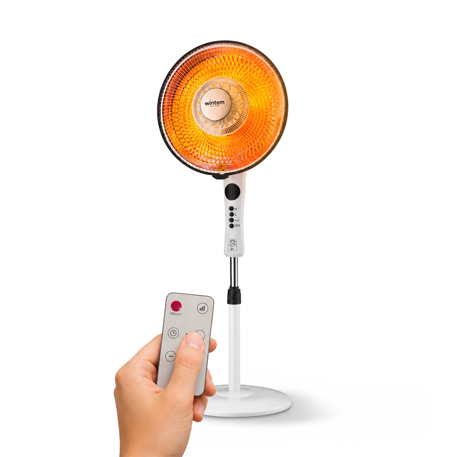Flux 1100 W Carbon-Parabolheizer mit Fernbedienung und Timer