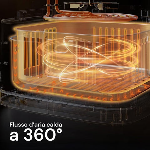 Heißluftfritteuse 4,5 l mit LED-Touchdisplay und 7 Garprogrammen, 1400 W