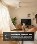 Sender- und Empfängereinheit für Deckenventilator mit Fernbedienung – Lichtsteuerung, Timer und 3 Geschwindigkeitsstufen – Universell einsetzbar und hocheffizient – Energiesparend und sofortiger Start