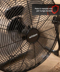 Standventilator ø 40 cm – Neigbar, Leistung 65 W und Metallflügel