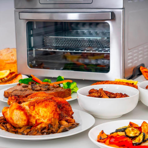 Heißluftfritteusen-Backofen 22 l mit 4 Zubehörteilen