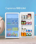 Retro-Eintür-Kühlschrank 100 l, Creme