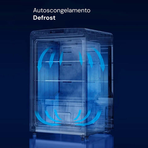 Ein-türiger Retro-Kühlschrank 100 l Gelb