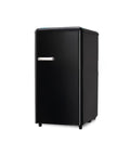 Retro-Eintür-Kühlschrank 100 l Schwarz