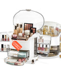 Schräger Make-up-Organizer mit Stufen - Modernes und funktionales Design in 2 Farben