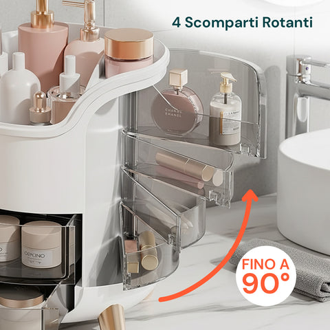 Schräger Make-up-Organizer mit Stufen - Modernes und funktionales Design in 2 Farben
