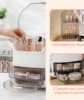 Schräger Make-up-Organizer mit Stufen - Modernes und funktionales Design in 2 Farben