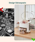 Schräger Make-up-Organizer mit Stufen - Modernes und funktionales Design in 2 Farben