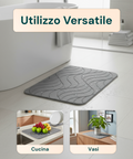 Rutschfeste Badematte aus Diatomitstein – hygienisch und saugfähig