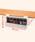Küchen-Organizer für Gewürze – 2er-Set Regale mit 6 Glasbehältern inklusive