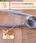 Ergonomischer Nussknacker aus Aluminium mit integrierter, robuster Feder