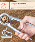 Ergonomischer Nussknacker aus Aluminium mit integrierter, robuster Feder
