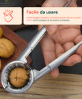 Ergonomischer Nussknacker aus Aluminium mit integrierter, robuster Feder