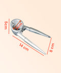 Ergonomischer Nussknacker aus Aluminium mit integrierter, robuster Feder