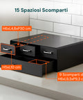 Organizer für Kaffeepads und -kapseln, 4 Schubladen - platzsparendes Design