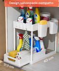 Mehrzweck-Organizer 40x21,5x37 cm mit Regalböden und inklusive Zubehör