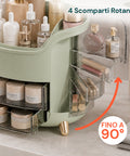 Schräger Make-up-Organizer mit Stufen - Modernes und funktionales Design in 2 Farben