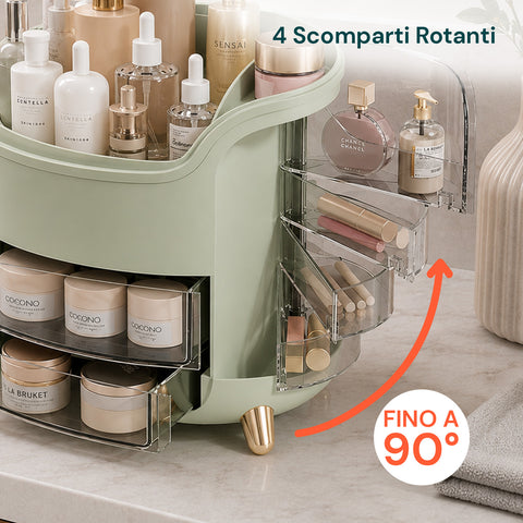 Schräger Make-up-Organizer mit Stufen - Modernes und funktionales Design in 2 Farben