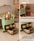 Schräger Make-up-Organizer mit Stufen - Modernes und funktionales Design in 2 Farben