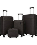 Set aus 3 Hartschalen-Reisetrolleys + Beauty-Case mit 4 multidirektionalen Rollen (56-66-76 cm)