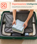 Set aus 3 Hartschalen-Reisetrolleys + Beauty-Case mit 4 multidirektionalen Rollen (56-66-76 cm)