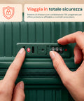 Set aus 3 Hartschalen-Reisetrolleys + Beauty-Case mit 4 multidirektionalen Rollen (56-66-76 cm)
