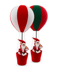 Weihnachtsdekoration für den Innenbereich – Heißluftballon mit Weihnachtsmann und festlichen Details