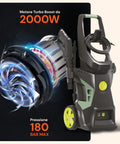 Kaltwasser-Hochdruckreiniger Turbo 2000 W