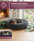 Weiches und bequemes Donut-Hundebett für Hunde und Katzen, verschiedene Größen und Farben