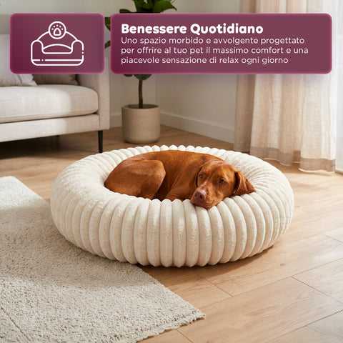 Weiches und bequemes Donut-Hundebett für Hunde und Katzen in verschiedenen Größen und Farben