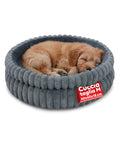 Rundes Anti-Stress-Hundebett für Hunde und Katzen, weich und bequem