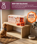 600 biologisch abbaubare Hundekotbeutel – Vorratspackung 500+100 gratis – 40 Rollen mit je 15 Beuteln – Maße 22x33cm, Stärke 0,01 mm